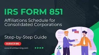 IRS Form 851 - Affiliations Schedule For Consolidated Corporate Tax Returns (Form 1120)