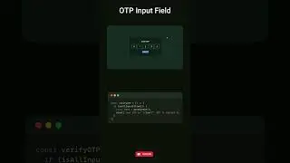 OTP input field using Html CSS and JavaScript #code #css #coding #webdevelopment #javascript