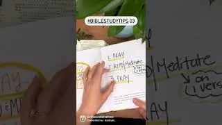 Bible Study Tip 03 - Simple Daily Bible Reading Guide