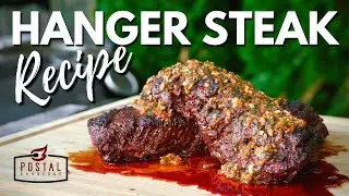 Grilled Hanger Steak Recipe with Cowboy Butter!