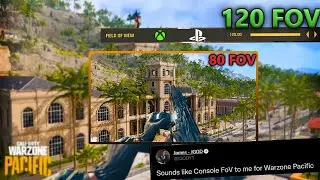Console Field of View Warzone Pacific settings: Where is it?! Call of Duty Caldera FOV Settings