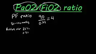 How to calculate the PF ratio when assessing respiratory status
