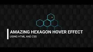 Amazing Hexagon hover animation effect using pure HTML & CSS  |  Coders Villa