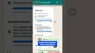 Content Monetization Policy Issues Solved For A Client #facebookmonetization