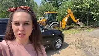 JCB 3CX Экскаватор Погрузчик в Работе. Планировка.