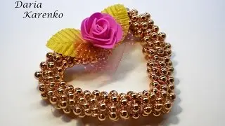 DIY Сердце из бусин своими руками. Мастер класс \ Heart from beads