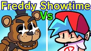 Friday Night Funkin VS Freddy Fazbear - Showtime + Cutscenes (Five Nights at Freddys) (FNF Mod)