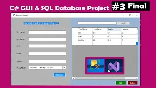 C# Students Record Management System | Windows form Application | Project Source Code  | Part-3