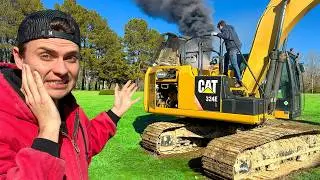 I Totaled My $100,000 Excavator. (Caught fire)