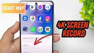 How To Screen Record On Samsung Phone With 4k | Best 4k Screen Record App