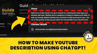 How to Write YouTube Descriptions with ChatGPT (Fast & Simple)
