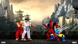 ICE RYU / FIRE KEN VS WOLVERINE / DEADPOOL