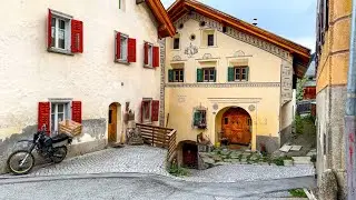 Sent is a Scenic Village in Engadin (Swiss Valley) 🇨🇭 Switzerland 4K