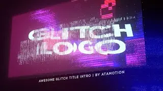 Glitch Distortion Intro Title Motion Graphics Templates