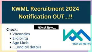 KWML Recruitment 2024: Consultant and Junior Consultant Posts