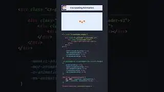 Creative CSS Loading Animation for Modern Web Design |  Loading Animation 3 #loadinganimation #css