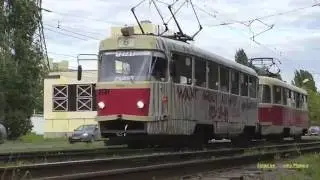 Нижегородский Трамвай М. Татра  Tatra Trams in Nizhny Novgorod, Russia