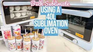 SUBLIMATE BULK TUMBLERS QUICKLY WITH THE NEW PYD LIFE 40L SUBLIMATION OVEN