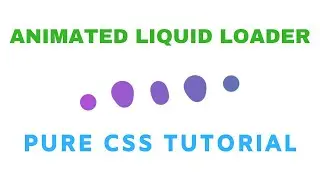 Liquid Loader Animation Using Html and CSS Only | HTML & CSS Tutorial