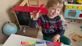 Aiden tries Raddish Kids Indoor activities for toddlers at home, toddler videos, 3 year old cooking