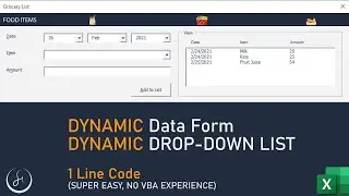 Dynamic Data Form – Dynamic Dropdown List