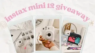 Instax Mini 12 Unboxing + Giveaway!