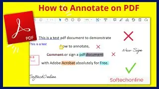 How to add text on pdf file |  How to Annotate on PDF Files | how to edit pdf file with Acrobat