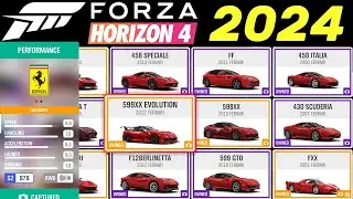 FORZA HORIZON 4 2022-2024 FINAL | ALL CARS | FULL VEHICLES LIST [4K]