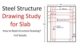 How to Read Structure Drawing of Slab | Reading Drawing of Slab |