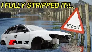 I BOUGHT A FLOODED AUDI RS3 FOR JUST £4000! PT2...