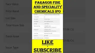 Paragon Fine IPO Apply or Not | Paragon Fine IPO GMP | Paragon latest GMP | SMEIPO  #ipo