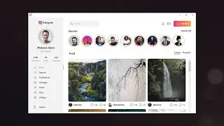 C# WPF UI | How to Design Responsive Instagram App for Desktop in WPF