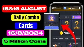 Hamster Kombat 16 August Daily Combo | Hamster Kombat Daily Cipher Code 16 August|Daily Cipher Today