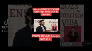 FECHA OFICIAL JÓVENES CONSTRUYENDO EL FUTURO, PAGO DE NOVIEMBRE, 15 DE DIC 2023