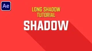 Create Long Shadow Text in After Effects I TUTORIAL I - No Plugins Required