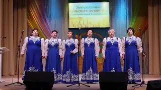 Голосистые артистки из села Вяткино выступают на районном празднике. (Видео)