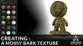 Creating a Mossy Tree Bark using ONLY Substance Alchemist!