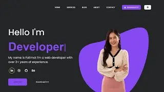 Create  Portfolio Website with HTML, CSS, and JavaScript