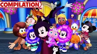 Mickey Mouse Halloween Music Videos 🎶🎃| Compilation | Disney Junior Halloween Songs | @disneyjr