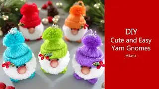 🎅 ГНОМИКИ ИЗ ПРЯЖИ 🎄 Funny Yarn Gnomes 🎅