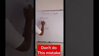 Don't do this mistake for solving square root problem. #shorts #shortvideo