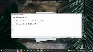 Running a java class using notepad || how to run java program with command prompt || 