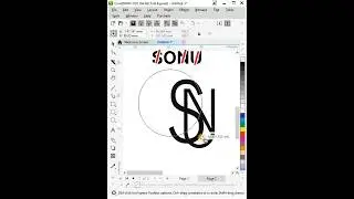 For SONU | logo design in Coreldraw || comment next logo #coreldraw #viral #gk_yt #youtubeviral