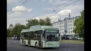 Поездка на троллейбусе БКМ-32100D, борт.№ 5024, марш.59