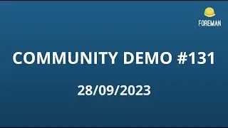 Foreman Community Demo #131