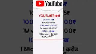 How many much Money 💰 YouTube  Pay for 1000 views in 2024 || Kitna views mea paise mile ta ha