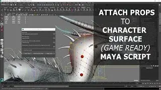 Auto Attach Prop to Character Surface - Maya Script (Python)