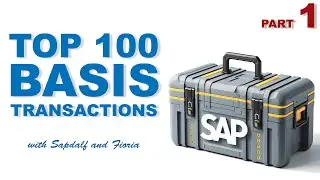 Top 100 SAP Basis transactions (part 1/2)