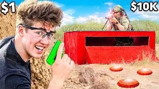 $1 vs. $10,000 Mini Airsoft Bunkers!