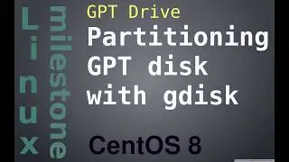 GPT disk - Partitioning a GPT disk with gdisk - CentOS 8